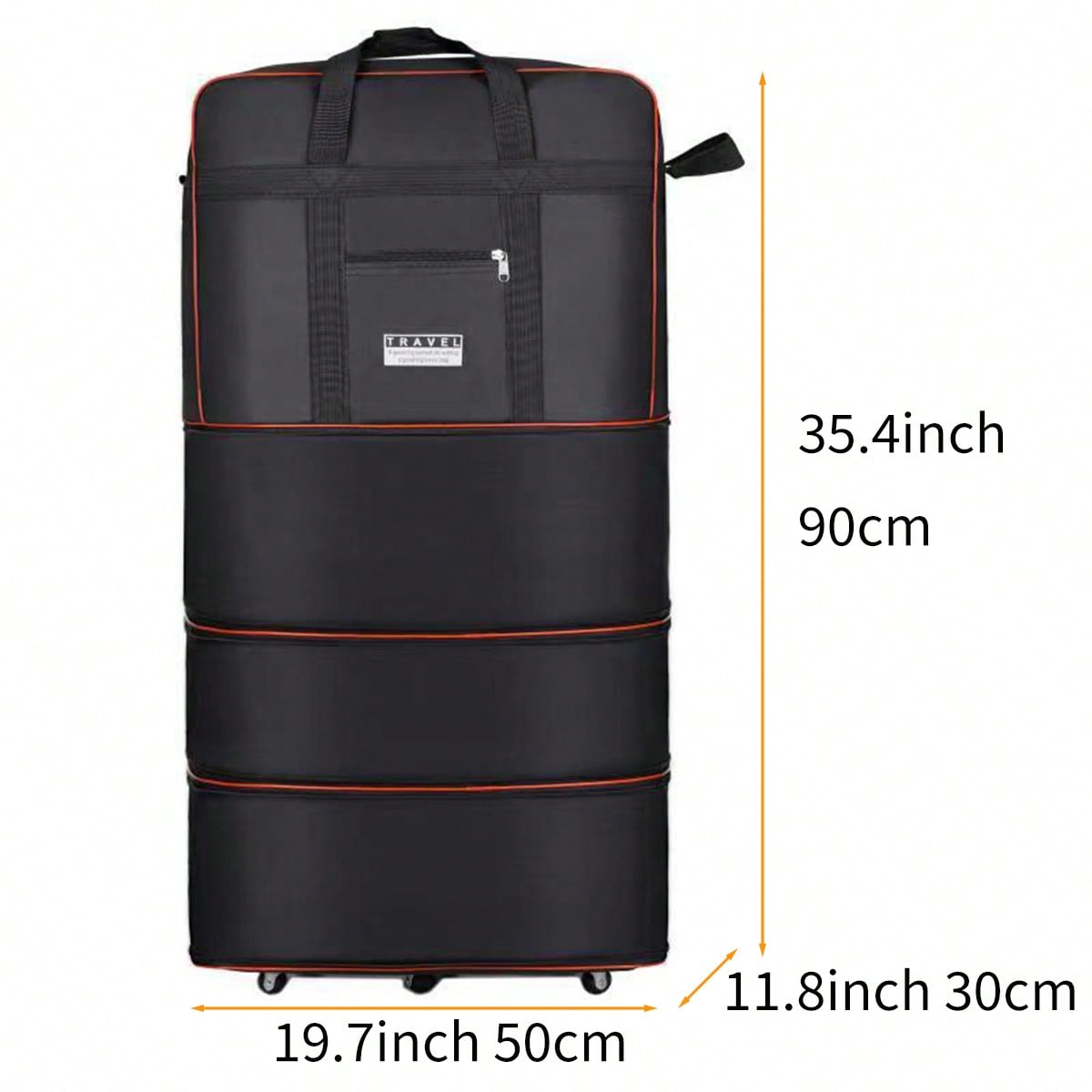 Black Collapsible Rolling Trav - đánh giá và giá Foldable Rolling Luggage Bag