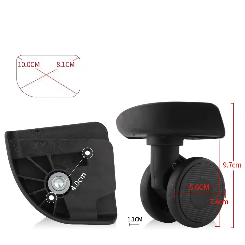Shockproof Silent Luggage Cast - đánh giá và giá Silent Replacement Luggage Wheels