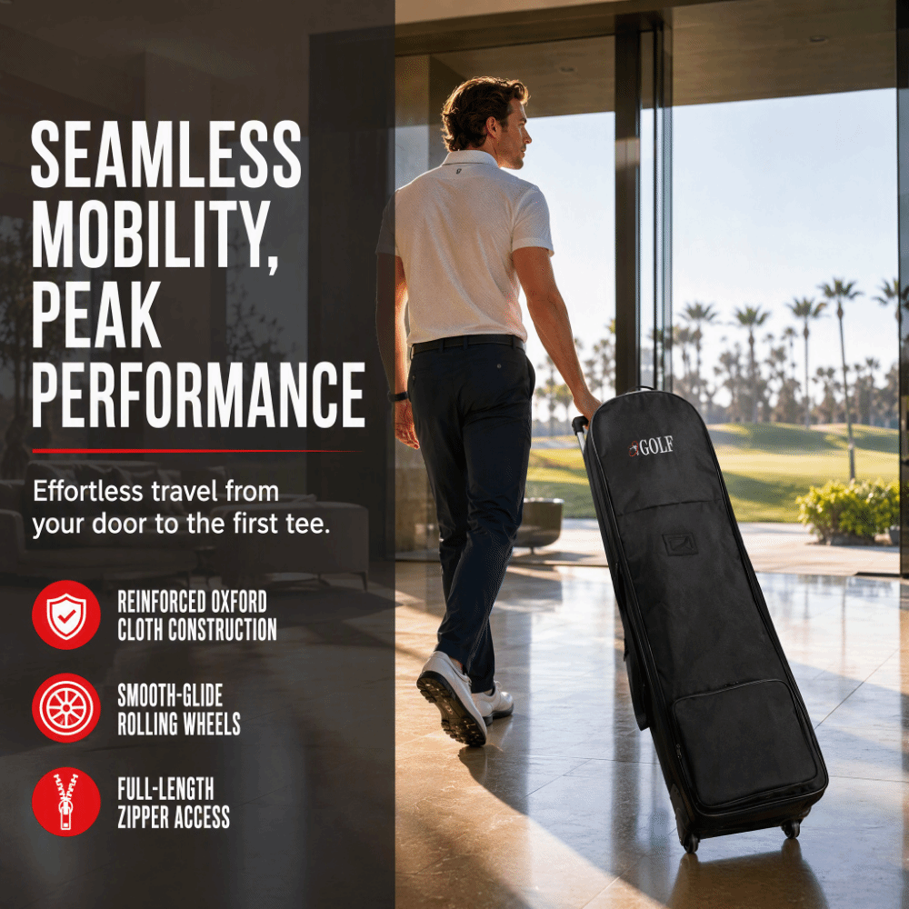 Black Golf Travel Bag Foldable - đánh giá và giá Foldable Rolling Luggage Bag