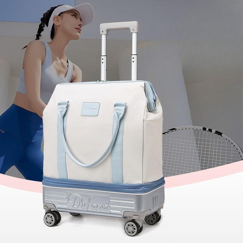 Wheeled Duffel Bag with Telesc - đánh giá và giá Foldable Rolling Luggage Bag