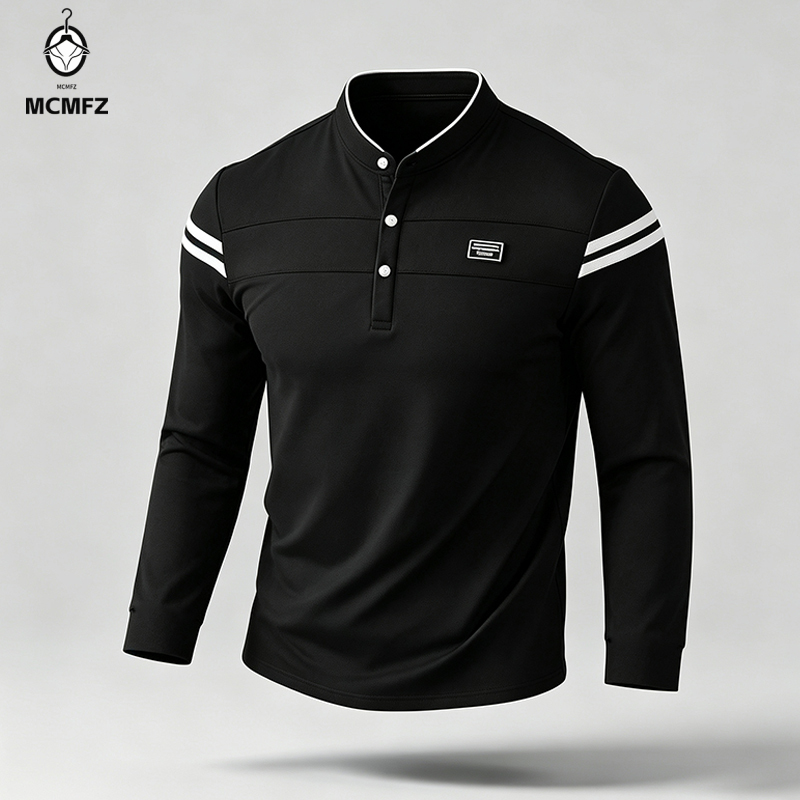Male Urban Long Sleeve Polo Sh - đánh giá và giá Handbags