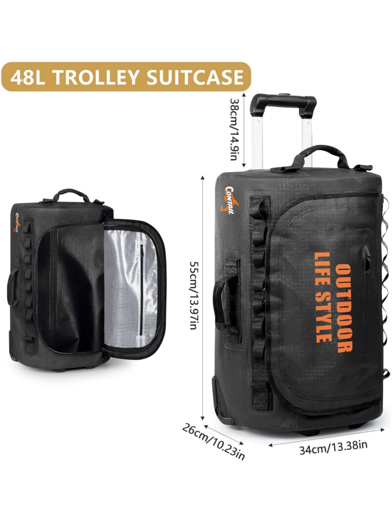 48/95 Rally Wheeled Diving Bag - đánh giá và giá Foldable Rolling Luggage Bag