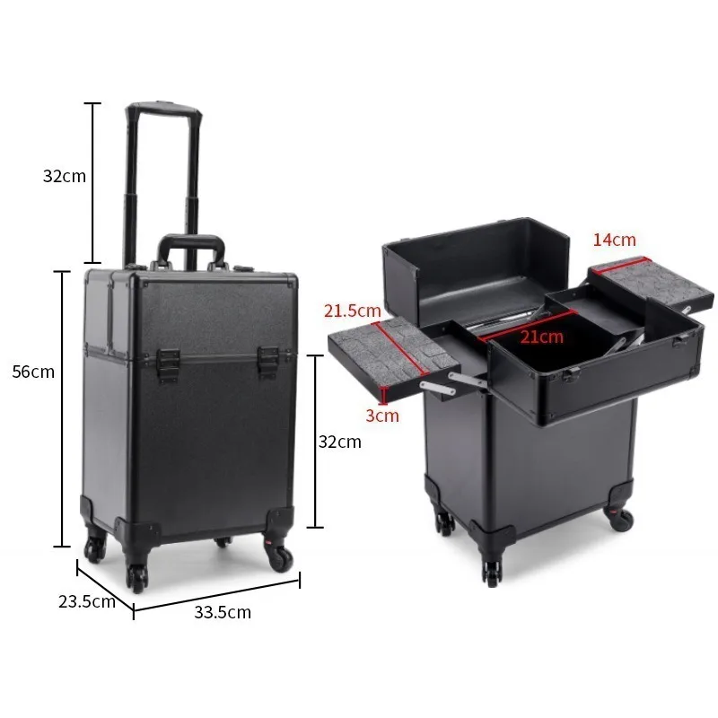 Rolling Cosmetic Luggage Organ - đánh giá và giá Luggage