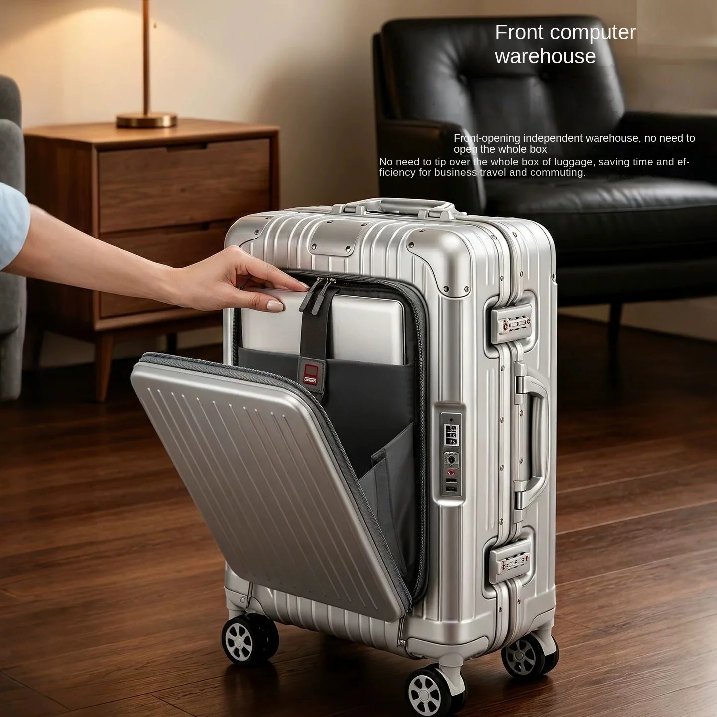 20/24/28 inch Front Opening Tr - đánh giá và giá Spinner Wheel Rolling Suitcase 20 Inch