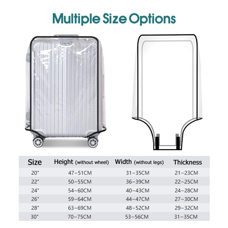 Waterproof Transparent Luggage - đánh giá và giá Luggage Protective Cover Transparent