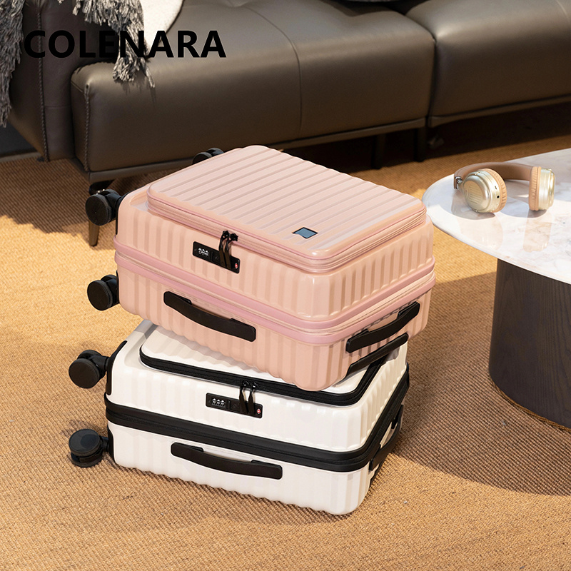COLENARA Cabin Suitcase Front  - đánh giá và giá Front Opening Laptop Luggage 24 Inch