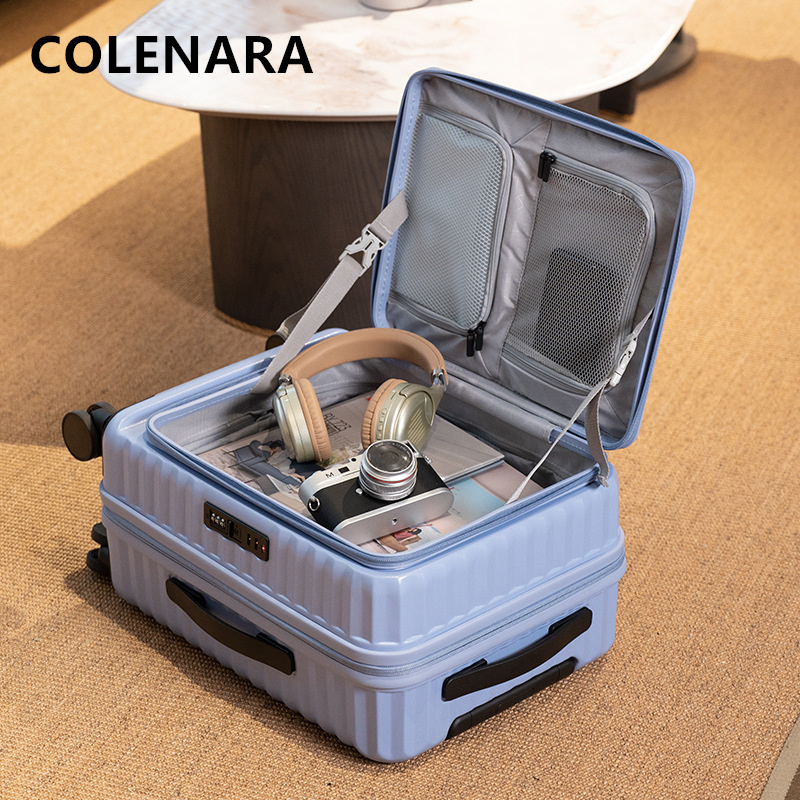 COLENARA Cabin Suitcase Front  - đánh giá và giá Front Opening Laptop Luggage 24 Inch