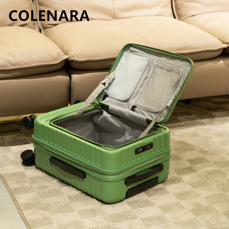 COLENARA Cabin Suitcase Front  - đánh giá và giá Front Opening Laptop Luggage 24 Inch