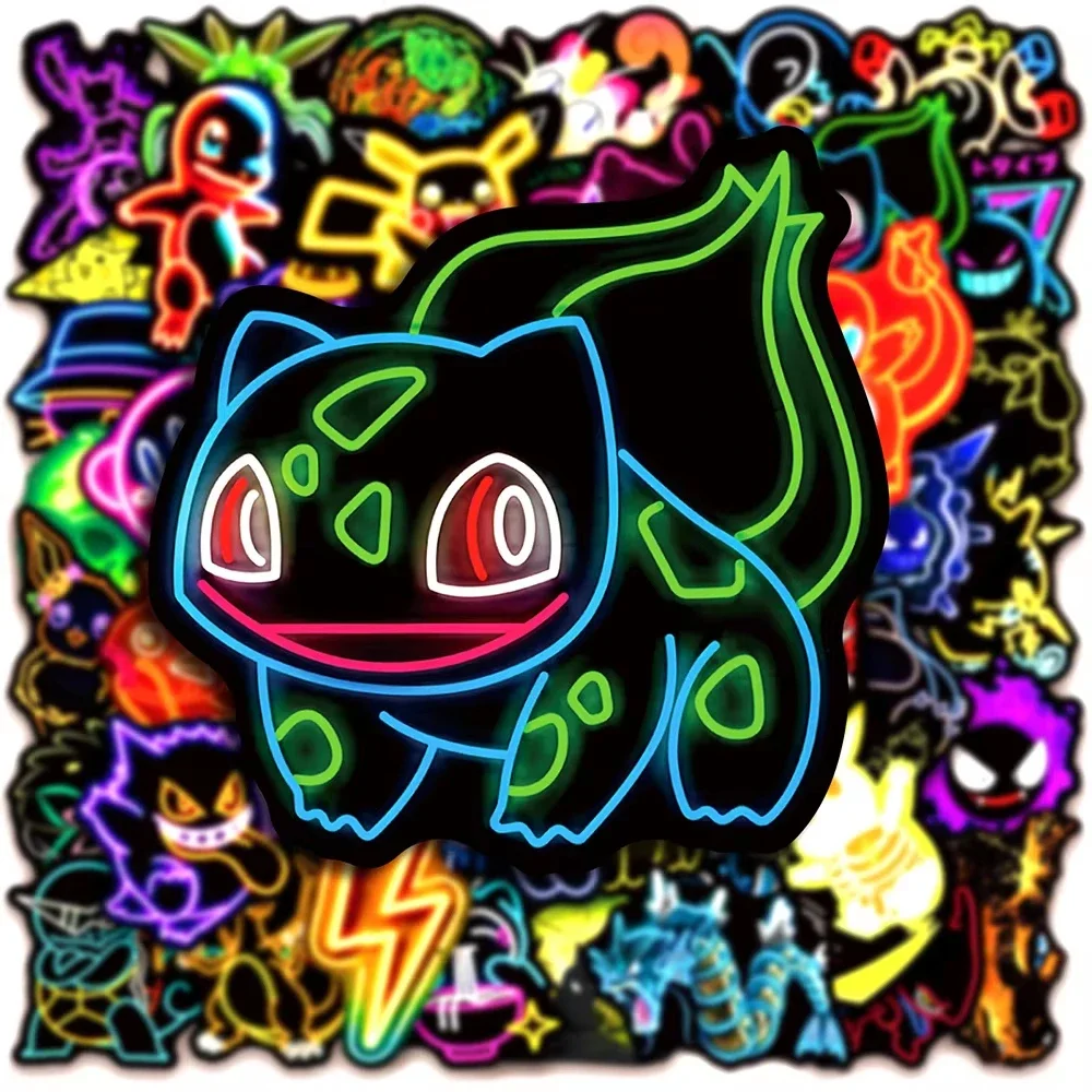 100pcs Neon  Pokémon  Stickers - đánh giá và giá Luggage